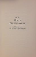 To the World's Religious Leaders: A Message from The Universal House of Justice 0877433003 Book Cover