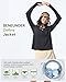 BENEUNDER Women's UPF 50+ Sun Protection Lightweight Hoodie Jacket Long Sleeve Active Sun Shirts for Outdoor Hiking Workout Gray