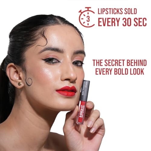 Image of INSIGHT Non Transfer Liquid Lipstick- Berries On Ice | Waterproof| Matte Finish| Transfer & Smudge Proof| Lightweight| 12 Hr Wear| Highly Pigmented 4 ml (Pack of 2)
