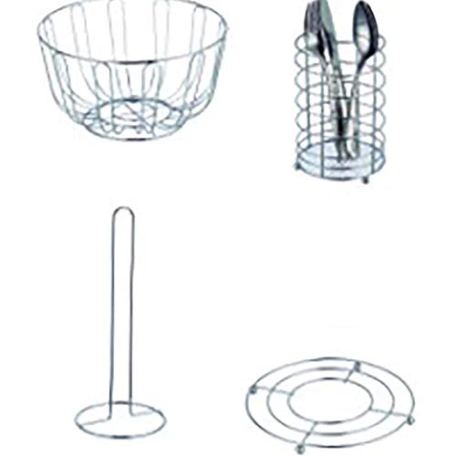 Vivahogar Frutero Cocina, Porta Rollo, Salvamantel Y Portacubiertos 4 P