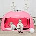 Indoor Instant Privacy Bed Tent for Sleeping,Quick Set-up Bed Canopies,Portable Bed Drapes with Large Space and 3 Doors (Pink, Full)