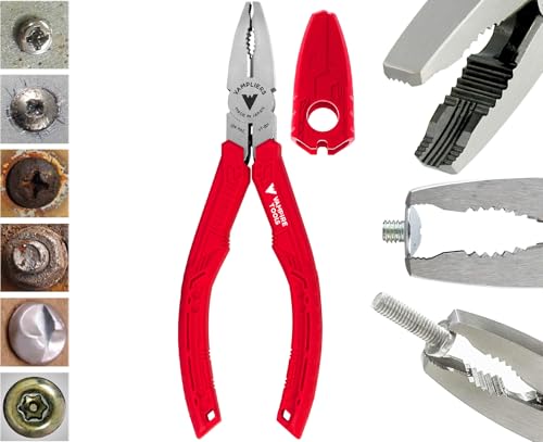VAMPLIERS, Best Made Pliers by Vampire Tools Inc. Patented Technology Screw Extraction Pliers for any damage/rusted/security/specialty screw nuts and bolt (VamPLIERS VT-001)