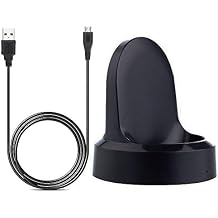 Charger for Samsung Gear S3, Charging Dock Stand Cable for Samsung Gear S3 Classic/Frontier Smart Watch Black