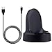 EXMRAT Charger Compatible for Samsung Gear S3, Charging Dock Stand Cable for Gear S3 Classic/Frontier Smart Watch (Black)