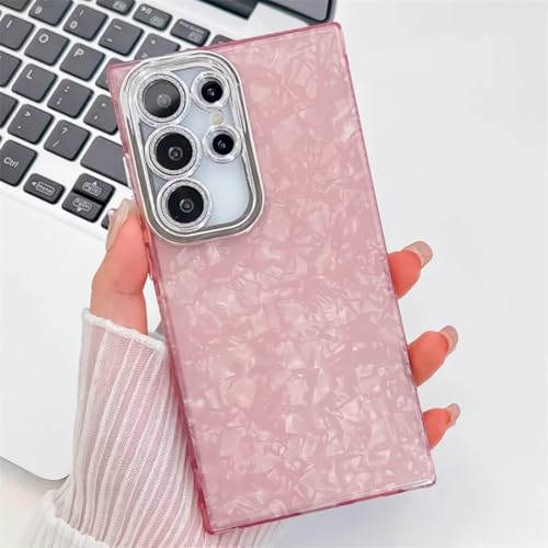 Coque Samsung S24 paillettes marbre cadeau idéal