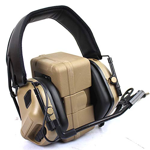 Auriculares tácticos para radio walkie talkie con micrófono de caza