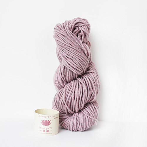 8 Skeins Lotus Yarns Hand Knitting Thick Yarn 100% Mongolian Cashmere Aran Weight Crocheting Yarn, Great for Baby Garments, Scarves, Hats, and Craft Projects 32