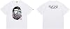 FDTURES 24ss Campus Fashion Top BAP T-Shirt Japanese Monkey Head Small Monkey Camo Crew Neck Hoodie Loose Short Sleeve T-Shirt