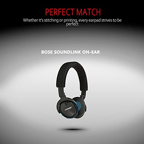 Image of Krone Kalpasmos Bose OE2 Replacement Ear Pads - Soft Leather & Memory Foam, Fits Bose Over-Ear 2 (OE2, OE2i) - Grey Scrim, Silver