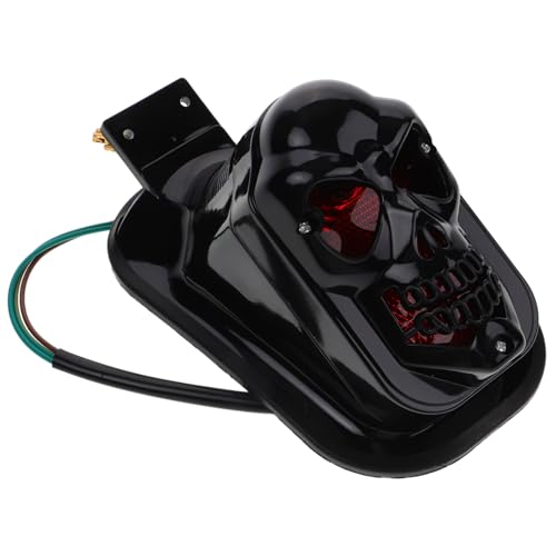 Feu arrière crâne lumineux idéal pour personnaliser vos balades et sorties moto de nuit