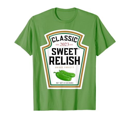Sweet Relish DIY Halloween Costume Condiment Green Pickle Camiseta