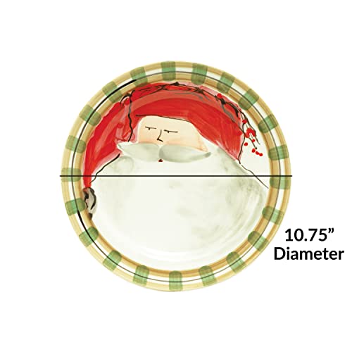 Vietri Old St. Nick Holiday Collection Italian Dinnerware Sets (Dinner Plates, Set Of 4) #TOP1