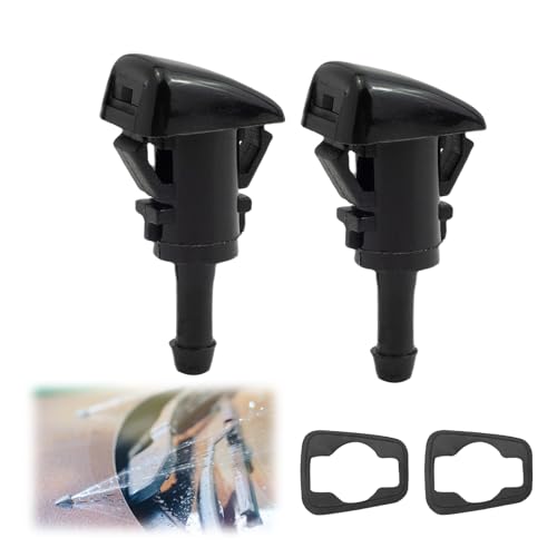 986302K100 Washer Jets, 2 Pack Front Windshield Washer Nozzles Compatible with 2012-2017 Kia Sportage 2010-2018 Hyundai Tucson ix35 Wiper Blades Accessories Replacement with Rubber Gasket