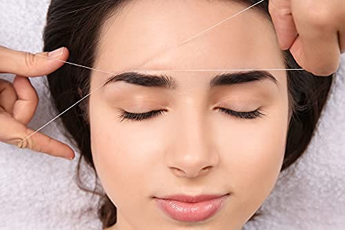 VEDETIC® Women Eyebrow Threading Thread with Stainless Cuticle Scissors and Tweezers for Nail, Eyebrows, Eyelash, Nose Hair, Ear Hair (Pack of 3) 1