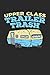 Produktbild Upper Class Trailer Trash: RV Camp Camping Camper Motorhome. Ruled Composition Notebook to Take Notes at Work. Lined Bullet Point Diary, To-Do-List or Journal For Men and Women.