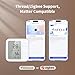 Aqara Thread/Zigbee Smart Climate Sensor W100,Temperature and Humidity Monitoring,Wireless Remote HVAC Control, 3 Customizable Smart Buttons,Works with HomeKit, Alexa, Google & More
