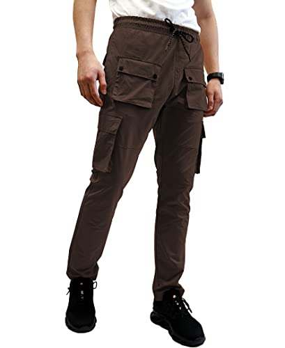 Pantalon tissé Southpole homme marron taille M cargo chino décontracté 4 poches