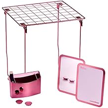 LockerMate Stac-A-Shelf 7-Piece Locker Organizer Kit, Includes Locker Shelf, Mirror, Whiteboard, Storage Cup & Dry Erase Marker - Rose Gold