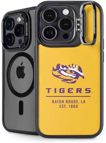 Skinit Kickstand Phone Case Compatible with iPhone 14 Pro Max - Officially Licensed LSU Geaux Tigers Design