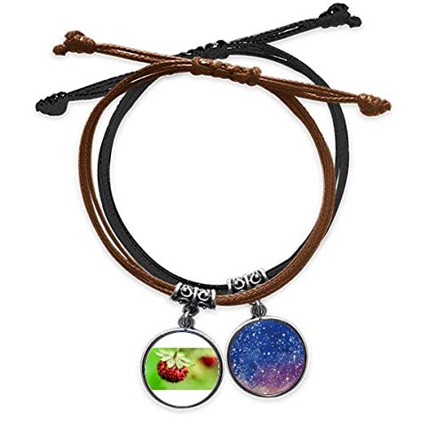 Pulsera de cuero y cuerda Fresh Berry fotografía naturaleza cielo cadena mano
