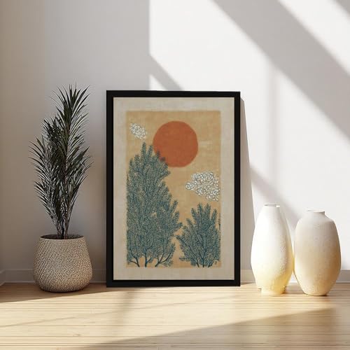 Affiche rétro botanique médiévale en toile arche 50x75 cm - 6