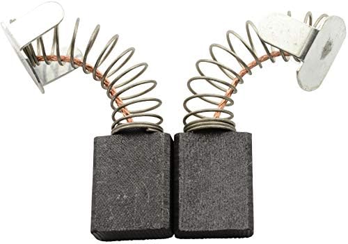 Carbon Brushes for Ryobi C357 Powertools - with Spring, Cable and Connector - Replaces 613 AA, 613 GX, 613AA, 6540053 & 6541283