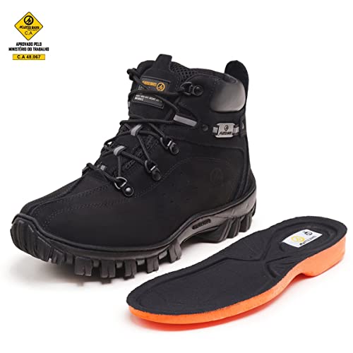 Bota Coturno Feminino com Selo de Segurança Adventure (Black, br_footwear_size_system, adult, numeri