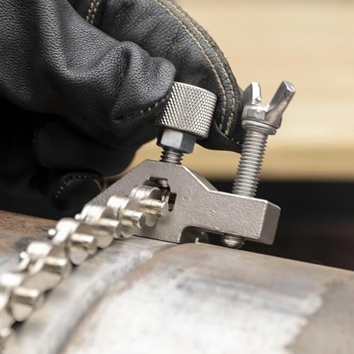 Image of Strong Hand Tools, The Python, Pipe Alignment Chain Pliers, Adjustable Stainless-Steel Contacts, Replaceable Nickel Plated 48 inch Chain, 14 inch Max Diameter, PCA2048
