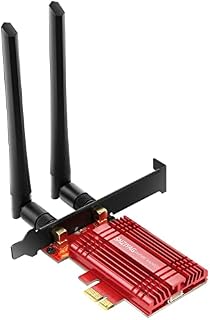 SNZIYAG AX3000 WiFi 6E PCIe WiFi Card for Gaming PC Bluetooth 5.2 Tri-Band (2.4/5/6Ghz) Wireless WLAN Adapter with MU-MIMO,OFDMA,Ultra-Low Latency Network Card,Supports Windows 10/11 (64bit)