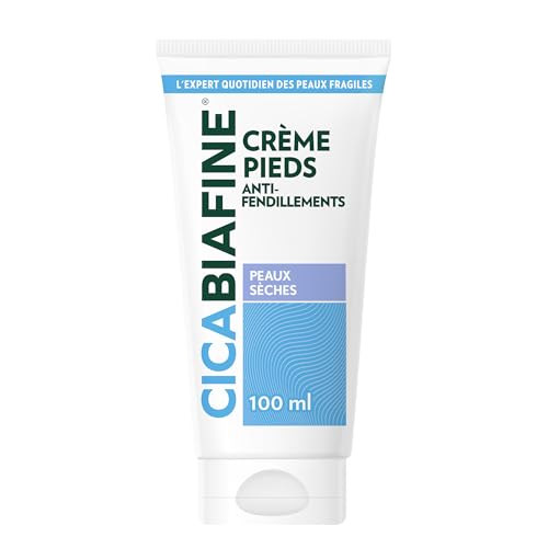 Cicabiafine – Crème Pieds Anti-Fendillements (tube de 100 ml) – Crème hydratante pour peaux sèches – Crème apaisante et nourrissante pour prévenir...