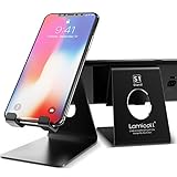 [2 PACK] Cell Phone Stand for Desk, Lamicall Metallic Mobile Phone Holder Cradle Dock for Kitchen, Compatible with iPhone XS Max XR X 6 6s 7 8 Plus SE 5s 5 5C, Nintendo Switch, All Android Smartphones
