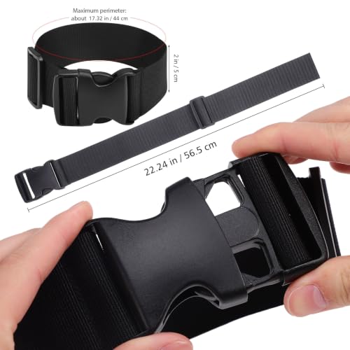 Image of Abaodam Adjustable Fanny Pack Extender Strap Elastic for Waist Bag Travel Luggage Strap Comfortable Fit