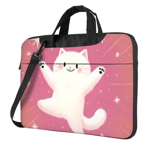 Maletín portátil blanco para laptop 14 pulgadas impermeable miniatura 1