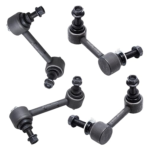 Image of Detroit Axle - 12pc Front End Suspension Kit for 2003-2009 Nissan 350Z 2003-2007 Infiniti G35 2 Upper Control Arms w /Ball Joints 4 Inner & Outer Tie Rods 4 Front Rear Sway Bars 2 Boots Replacement