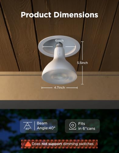 Image of Govee Par38 Flood Smart Light Bulbs, 1300Lm Flood Light Outdoor 2-Pack | IP65 Waterproof, Smart Bulbs Compatible with Alexa, Matter & SmartThings, RGBWW Tunable White for Porch & Garage, E26 Base