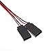 Honbay 6 Pcs 300mm Remote Control Y Servo Extension Cord Cable Wire for RC JR Futaba