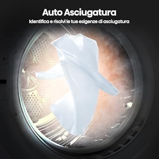 Hisense DHQE900UWDC Asciugatrice A Pompa Di Calore, 9 Kg, D, Bianco, Big Display, 15 programmi, Refresh