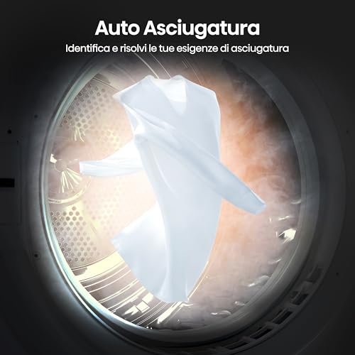 Hisense DHQE900UWDC Asciugatrice A Pompa Di Calore, 9 Kg, D, Bianco, Big Display, 15 programmi, Refresh - Immagine 2