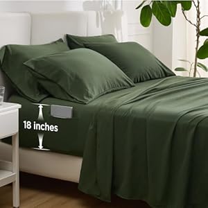 Bedsure Deep Pocket Queen Sheets &#...