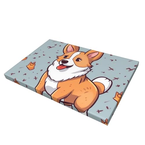 Impression sur toile Corgi déco murale chambre et salon 30x45cm - 2