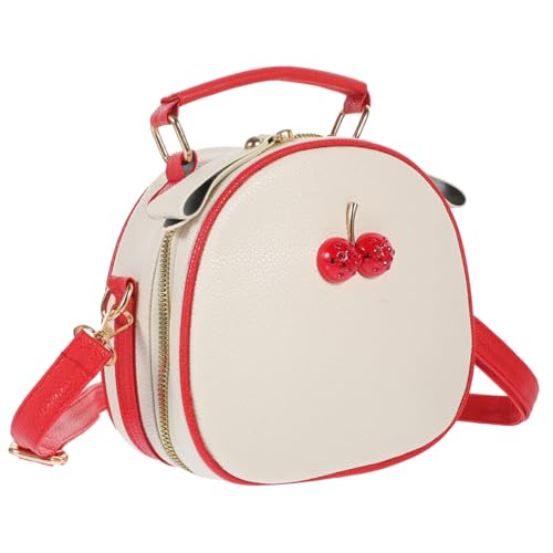 Sac bandoulière femme rouge, sacoche croisée et mignonne pour étudiante active en été