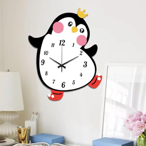 Horloge murale décorative silencieuse pour chambre et étagère