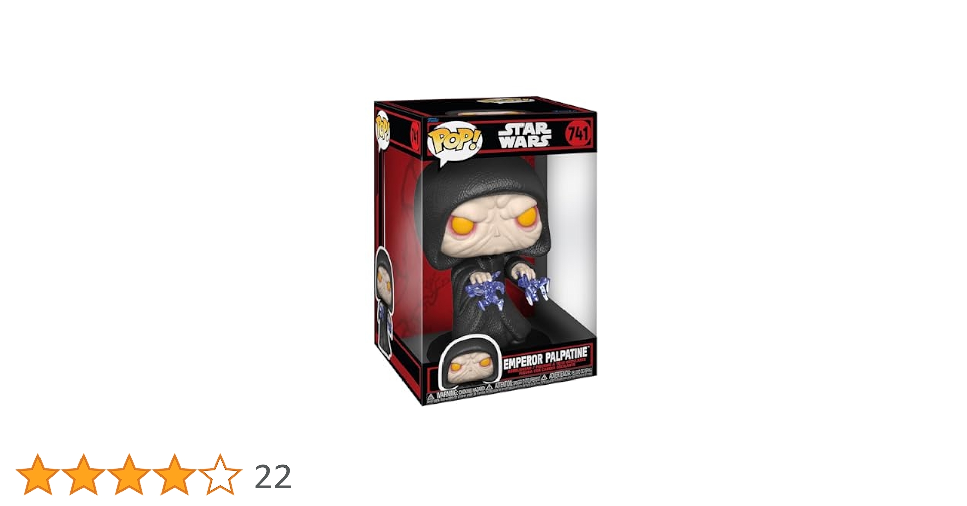 アメコミ Funko Pop! Star Wars Emperor Palpatine Pop! Star Wars Dark Side: Jumbo 10-Inch Emperor Palpatine