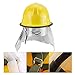 Firefighter Hard Hat, Fireman Safety Helmet with Aluminum Foil Prevention Flame-retardant Pierce for Work, Home, Firefighter, Work at Height