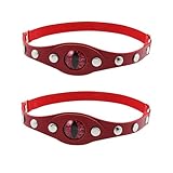 alisikee 2PCs Punk Faux Leather Flame Eye Leg Garter, Elastic Rock Thigh Garters Belt for Women Parties, Red