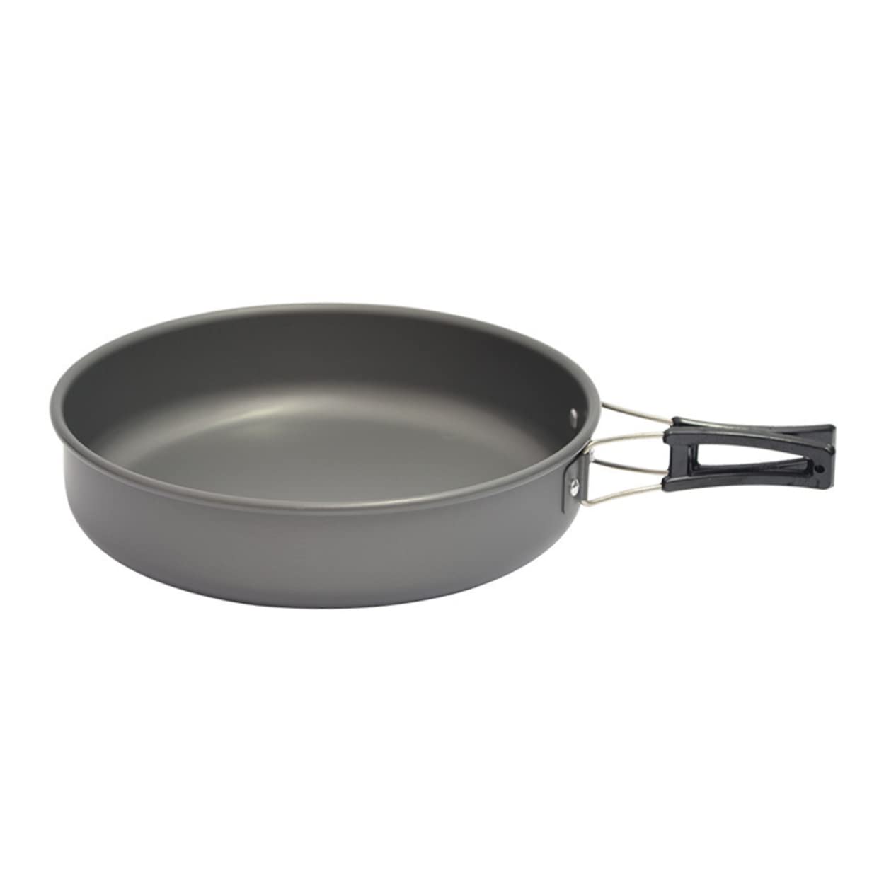 BESPORTBLE Cooking Pan Large Base 22cm Outdoor Frying Pot Cooker Multi-functional Camping Utensil Non-stick Cooking Pot for Hiking