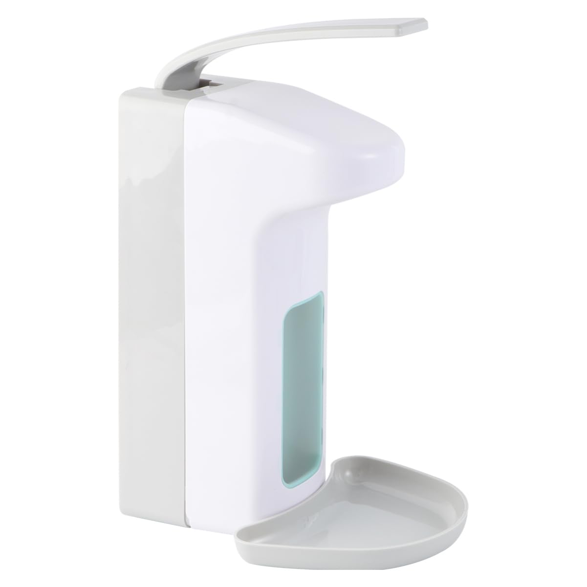 Alipis 1pezzi Dosatore di Sapone da Parete Capacità Liquida Dispenser Manuale Contenitore Sospeso in Acciaio Inox Abs per Uso Bagno Cucina Ufficio Hotel Scuola Ospedale Ristorante
