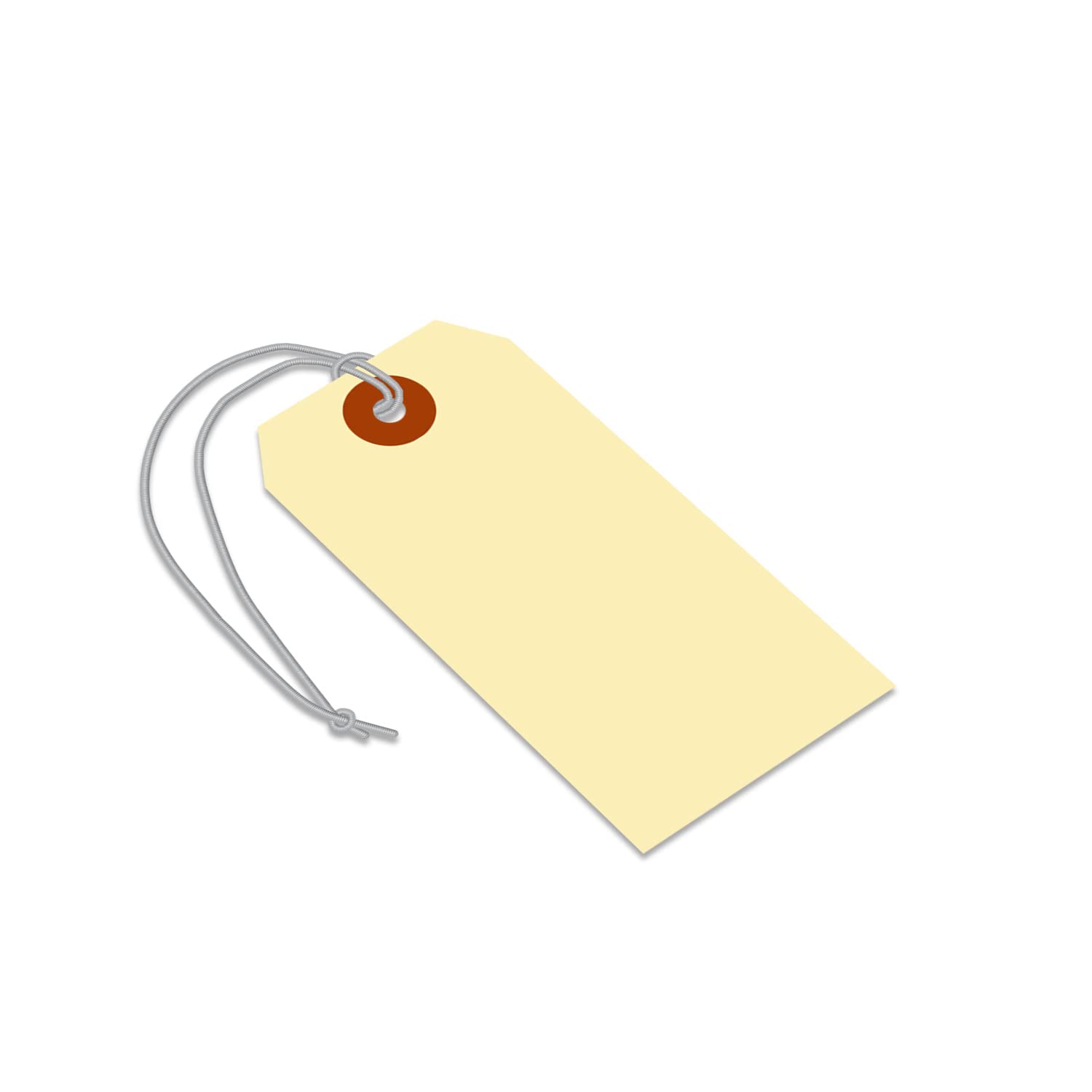 #4 - Étiquettes d'expédition en carton Manila 13 pts avec élastique attaché, étiquettes en papier Manila 13 points, étiquettes d'expédition Manila 250 étiquettes/paquet, 5,1 x 11,4 cm