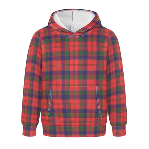 Tartan Plaid Youth Hoodie Sweatshirt