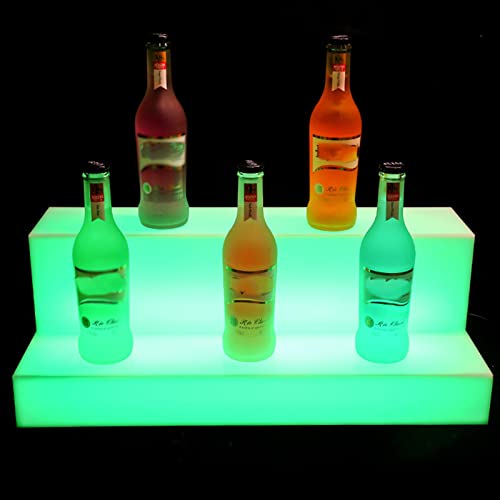 Présentoir bouteille de vin LED multicolore télécommandé pour comptoir - 2